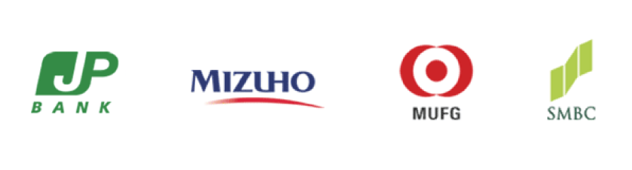 金融機関（JP Bank, MIZUHO, MUFG, SMBC）